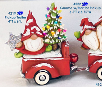 Gnome with Star - Truck Insert - Clay Magic - 4222