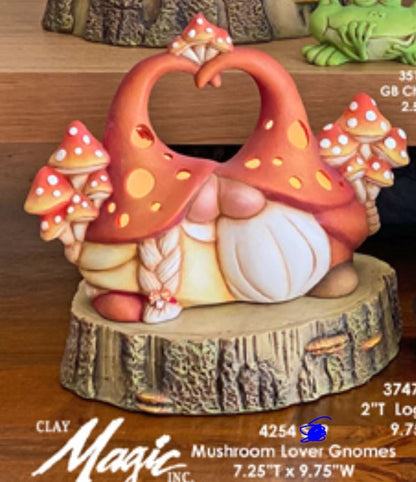 Mushroom Lovers Gnomes - Clay Magic - 4254