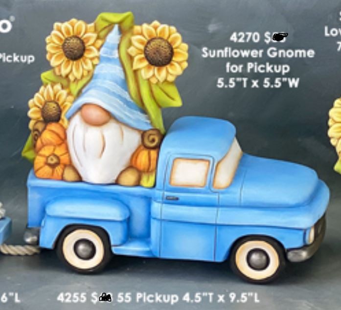 Sunflower Gnome - Truck Insert - Clay Magic - 4270