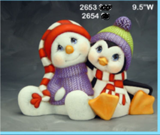 Medium Snowman & Penguin - Clay Magic - 2653