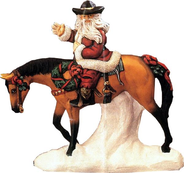 American Western Santa on Horse - Doc Holliday -1348