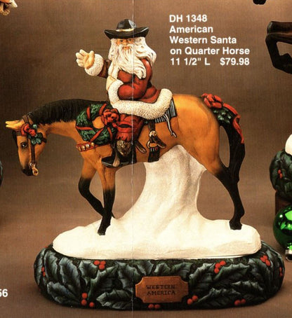 American Western Santa on Horse - Doc Holliday -1348