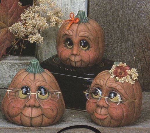 Three Character Pumpkins - Dona's - 563