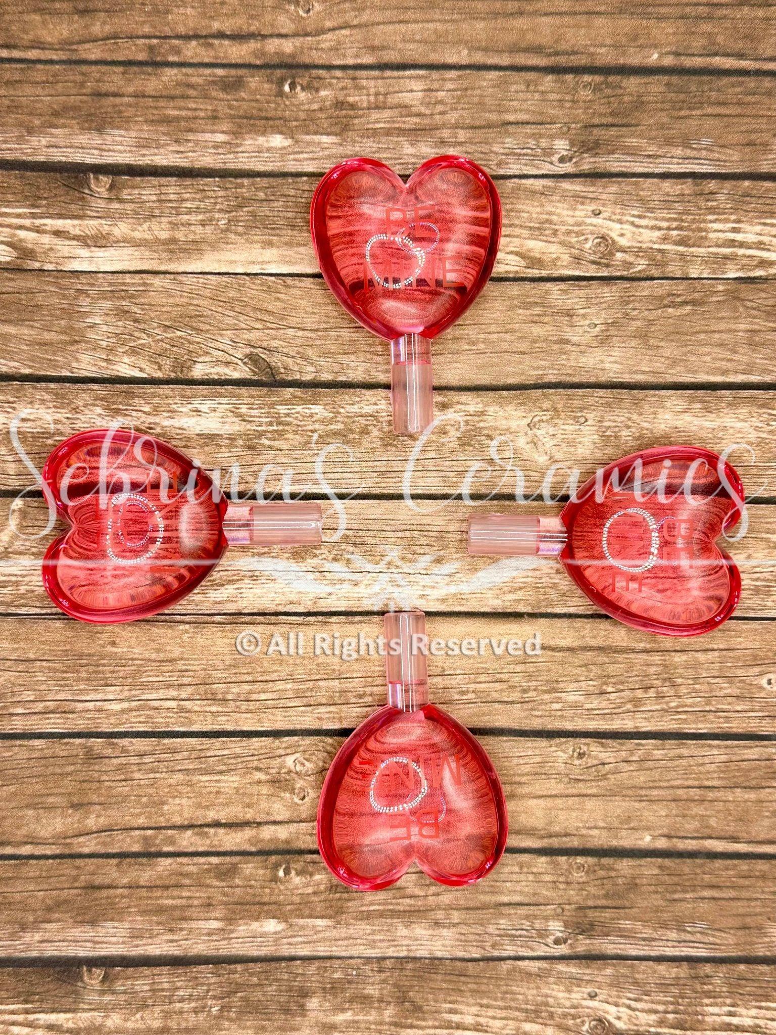 Hemoton 2PCS Xmas Heart-shaped Tree Topper Iron Art Christmas Tree  Decoration 