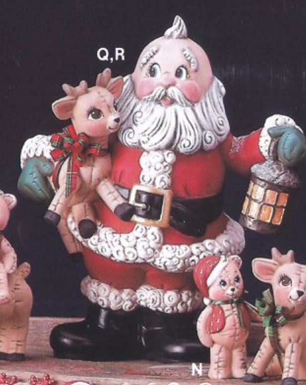 Santa w/ Softee Reindeer - Kimple - 1590 & 1591