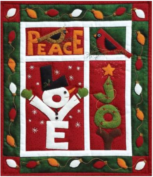 LOVE JOY PEACE Wall Quilt Kit