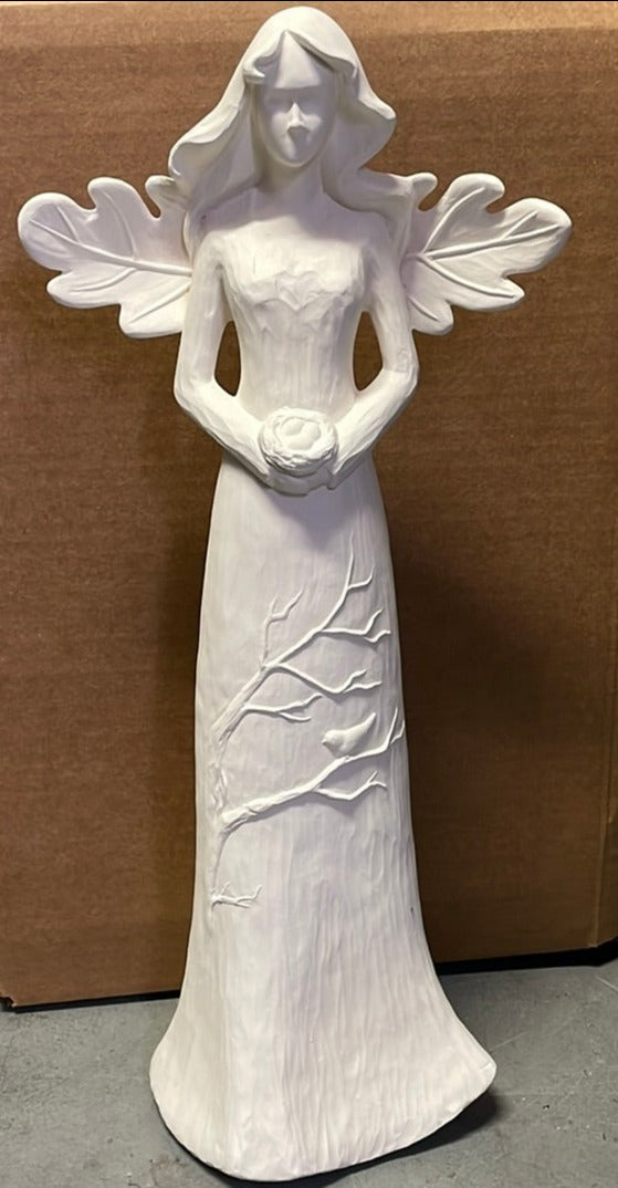 Carved Angel with Birds - Unknown - Unknown