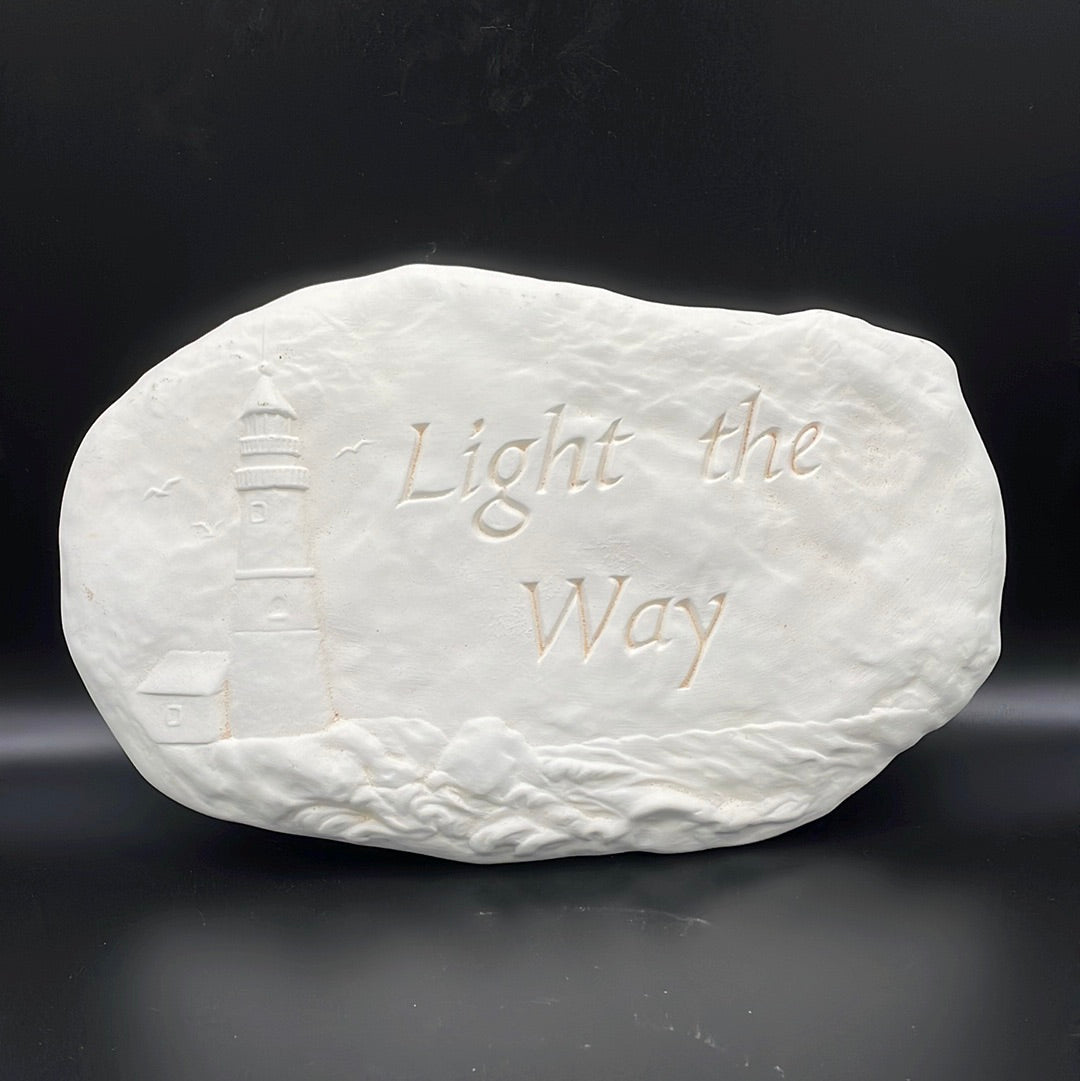 Light The Way Lighthouse Rock Plaque - Unknown - Unknown